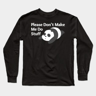 Lazy Panda Long Sleeve T-Shirt